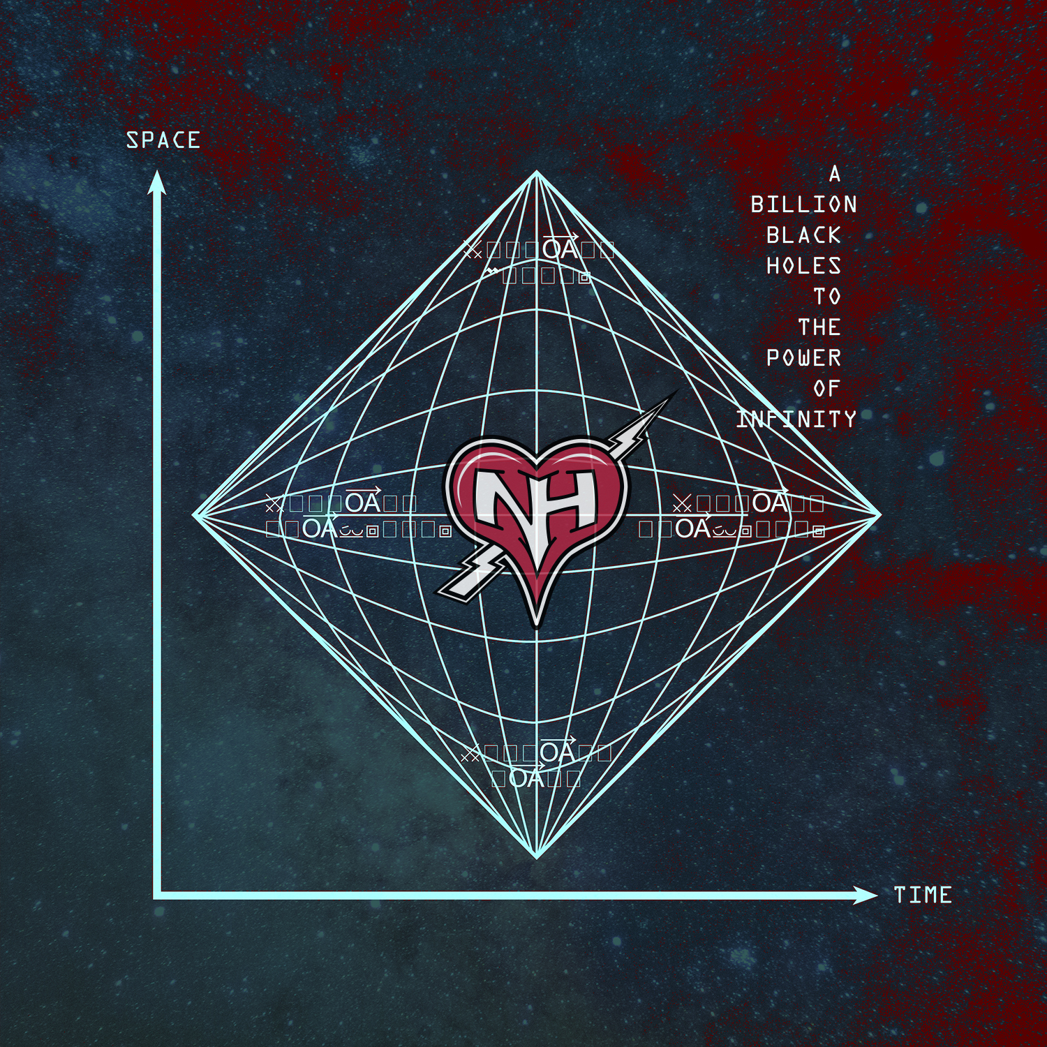 Nightheart - A Billion Black Holes to the Power of Infinity - Album Art